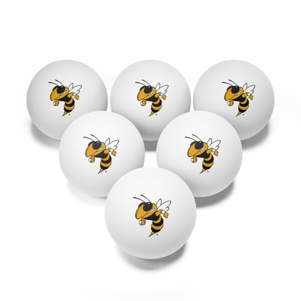 Georgia Tech Yellow Jackets Ping Pong Balls, 6 pcs - Image 2