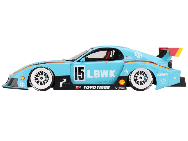 Mazda RX-7 LB-Super Silhouette RHD (Right Hand Drive) #15 James Pearman "Liberty Walk Europe" 1/18 Model Car by Top Speed