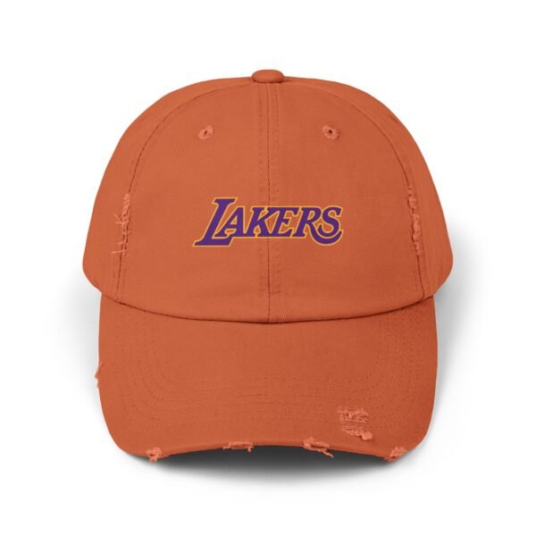 Los Angeles Lakers Unisex Distressed Cap - Image 5