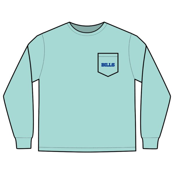 Buffalo Bills Unisex Long Sleeve Pocket T-Shirt - Image 7