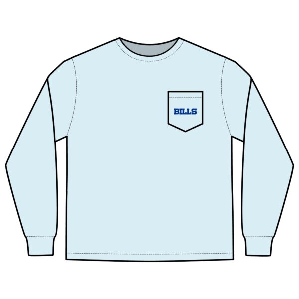 Buffalo Bills Unisex Long Sleeve Pocket T-Shirt - Image 9