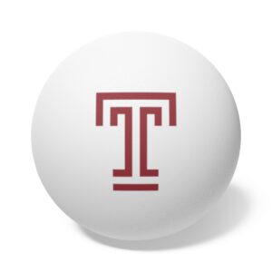 Temple Owls Ping Pong Balls, 6 pcs