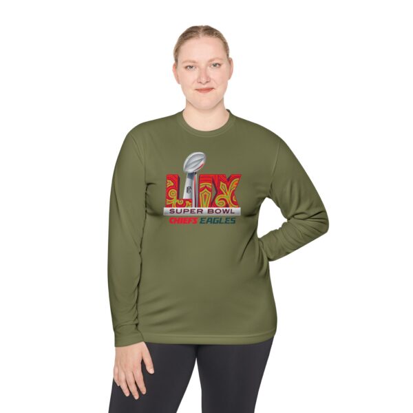 Kansas City Chiefs vs Philadelphia Eagles 2025 Super Bowl LIX Unisex Lightweight Long Sleeve Tee - Image 28