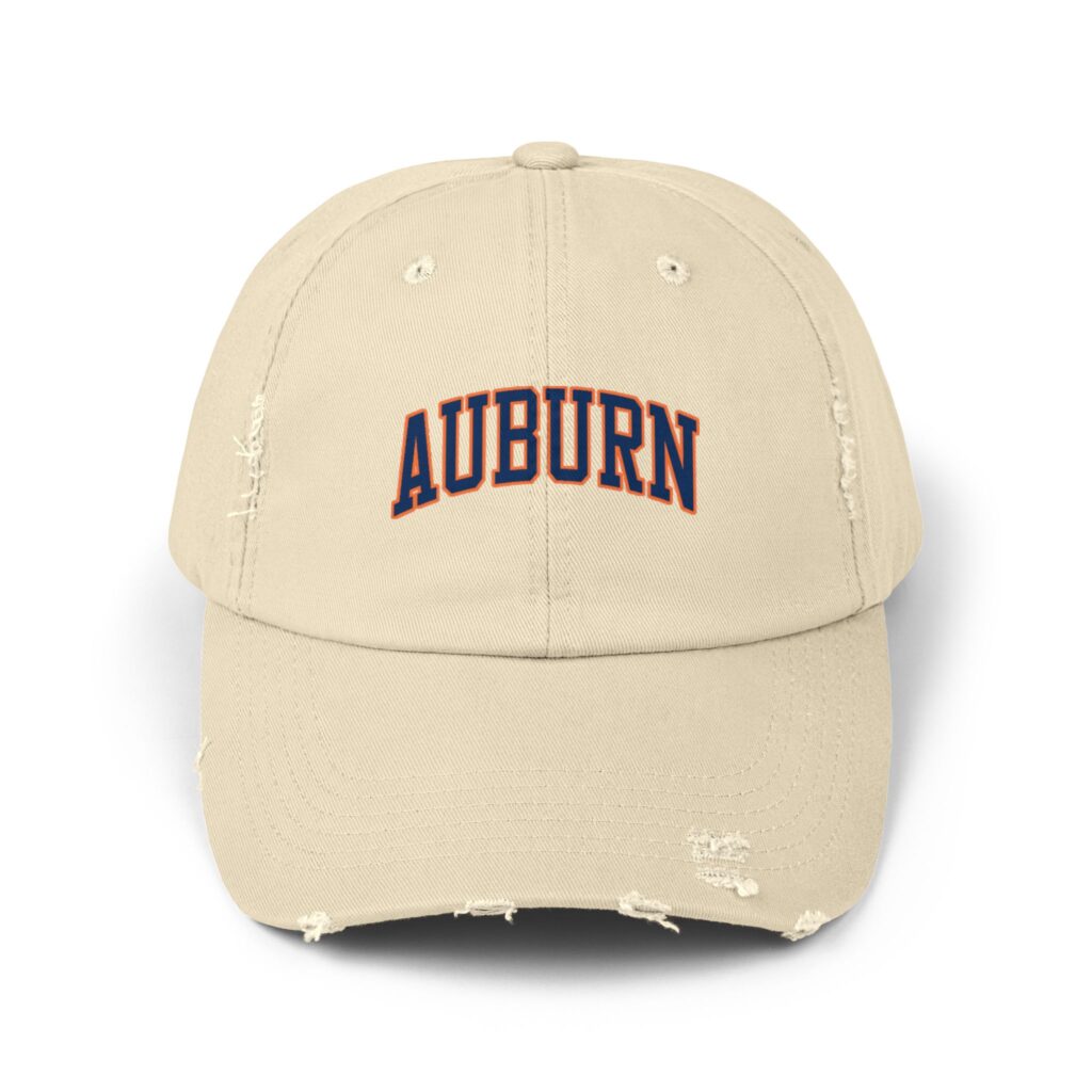 Auburn Tigers Unisex Distressed Cap