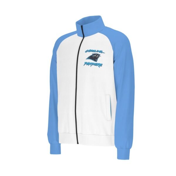 Carolina Panthers Men's Raglan-Sleeve Stand Collar Jacket - Image 3