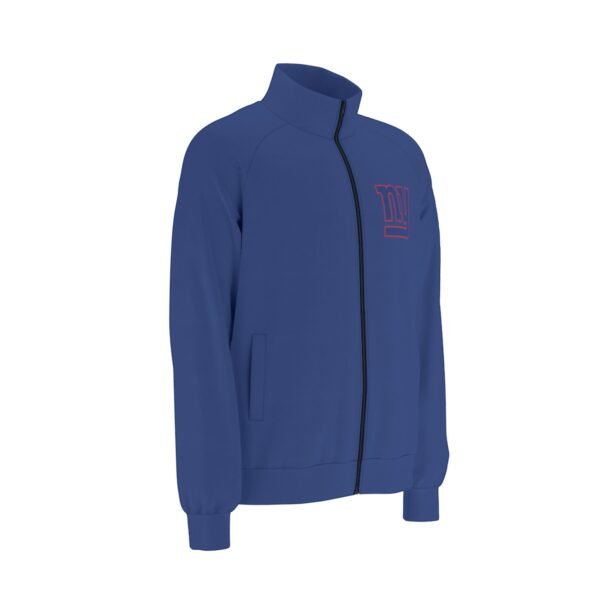 New York Giants Men's Raglan-Sleeve Stand Collar Jacket - Image 4