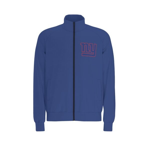 New York Giants Men's Raglan-Sleeve Stand Collar Jacket - Image 2