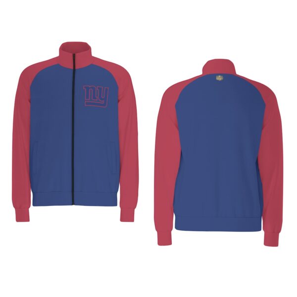 New York Giants Men's Raglan-Sleeve Stand Collar Jacket