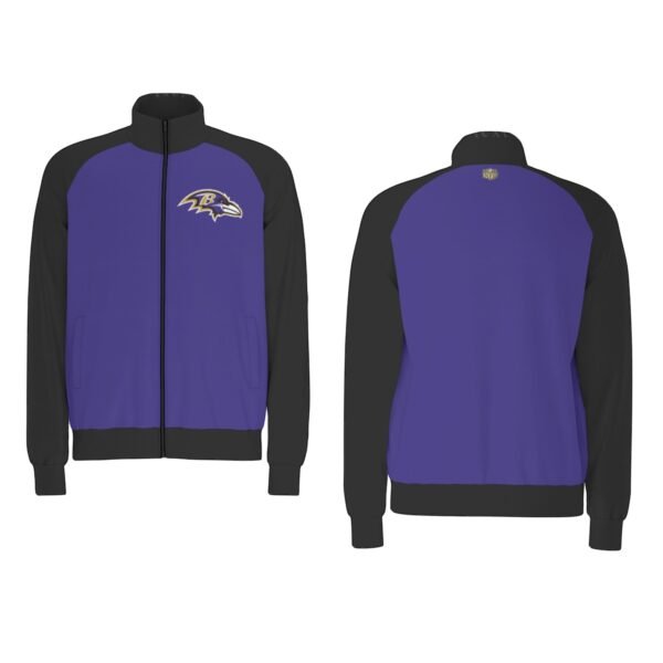 Baltimore Ravens Men's Raglan-Sleeve Stand Collar Jacket