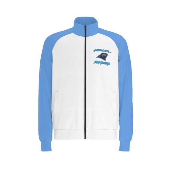 Carolina Panthers Men's Raglan-Sleeve Stand Collar Jacket - Image 2