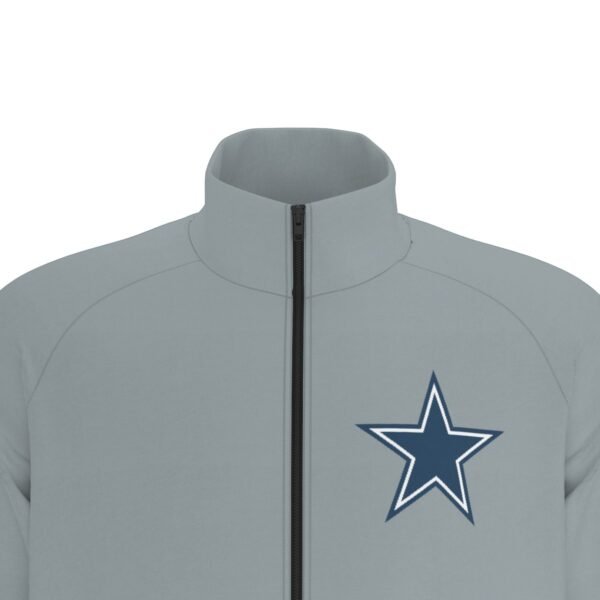 Dallas Cowboys Men's Raglan-Sleeve Stand Collar Jacket - Image 6