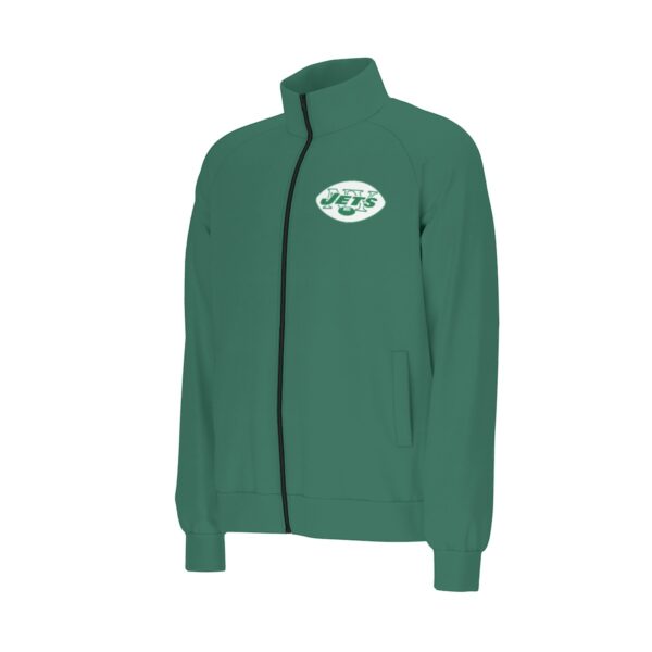New York Jets Men's Raglan-Sleeve Stand Collar Jacket - Image 3