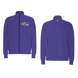 Baltimore Ravens Men's Raglan-Sleeve Stand Collar Jacket