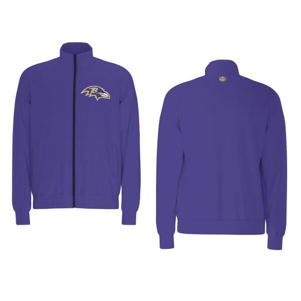 Baltimore Ravens Men's Raglan-Sleeve Stand Collar Jacket