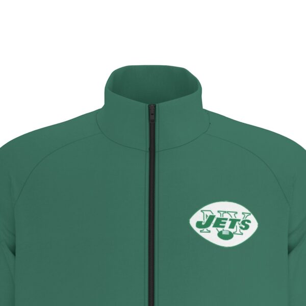 New York Jets Men's Raglan-Sleeve Stand Collar Jacket - Image 6