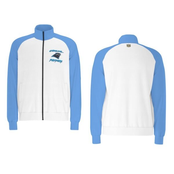 Carolina Panthers Men's Raglan-Sleeve Stand Collar Jacket