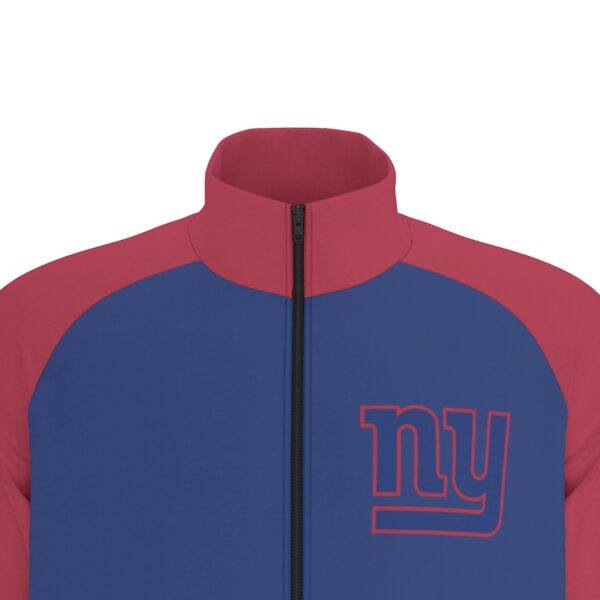 New York Giants Men's Raglan-Sleeve Stand Collar Jacket - Image 6