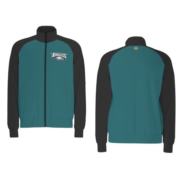 Philadelphia Eagles Men's Raglan-Sleeve Stand Collar Jacket