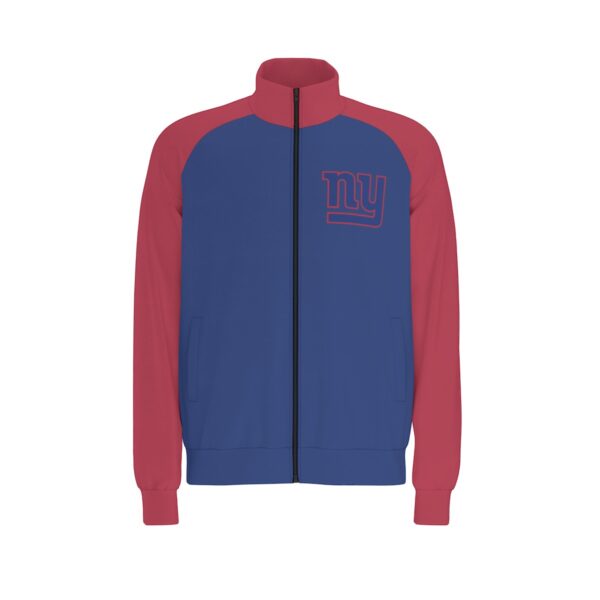 New York Giants Men's Raglan-Sleeve Stand Collar Jacket - Image 2