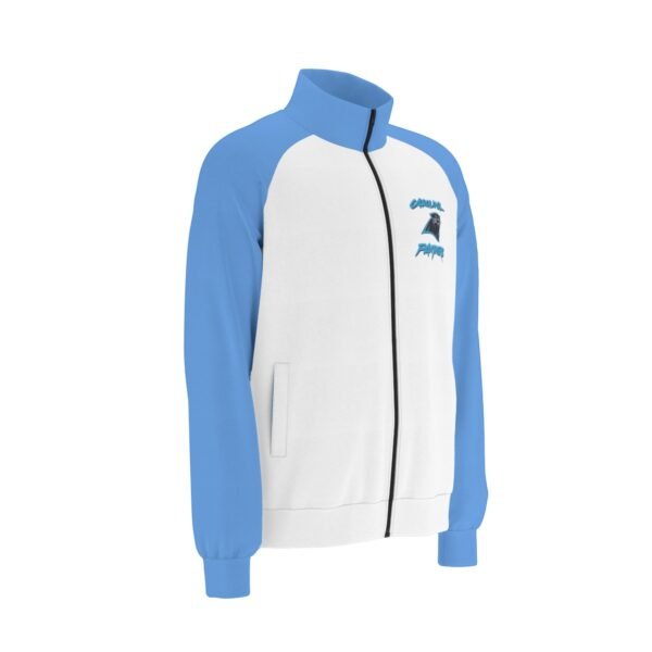 Carolina Panthers Men's Raglan-Sleeve Stand Collar Jacket - Image 4