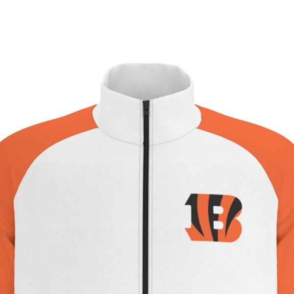 Cincinnati Bengals Men's Raglan-Sleeve Stand Collar Jacket - Image 6