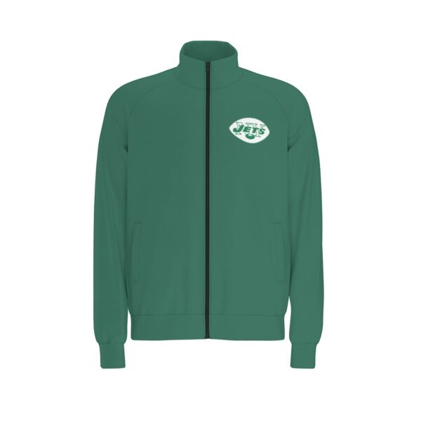 New York Jets Men's Raglan-Sleeve Stand Collar Jacket - Image 2