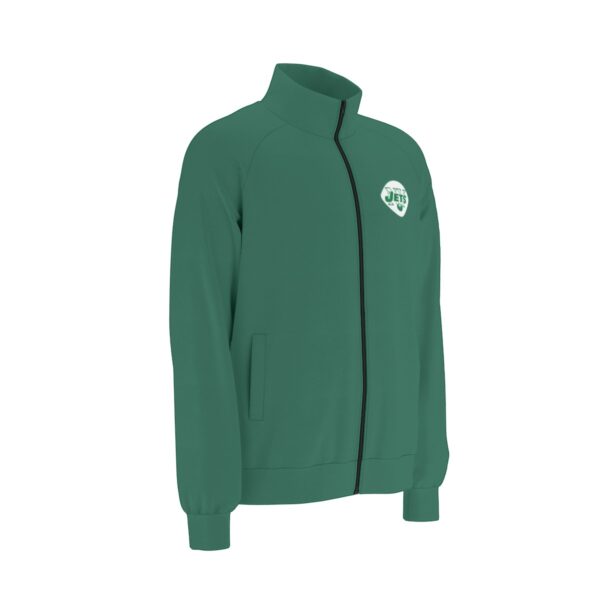 New York Jets Men's Raglan-Sleeve Stand Collar Jacket - Image 4
