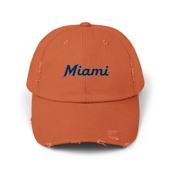 Miami Marlins Unisex Distressed Cap - Image 5