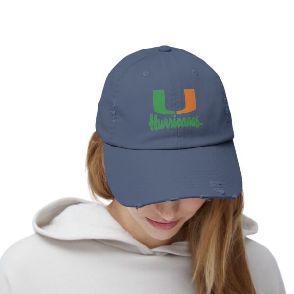 Miami Hurricanes Unisex Distressed Cap - Image 28