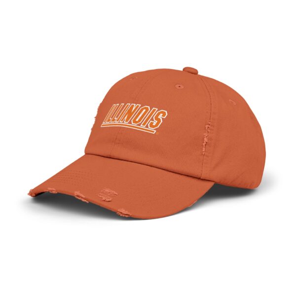 Illinois Fighting Illini Unisex Distressed Cap - Image 6