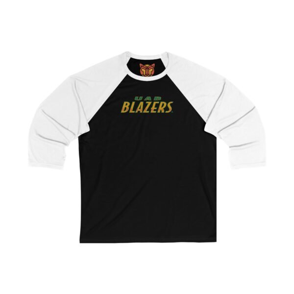 UAB Blazers Unisex 3/4 Sleeve Baseball Tee - Image 5