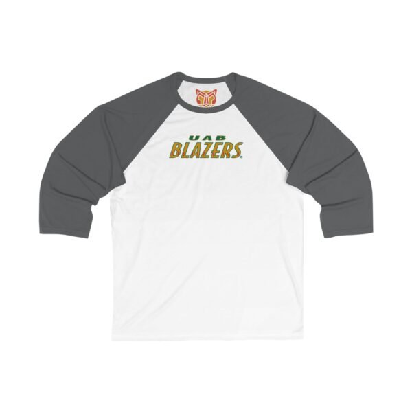 UAB Blazers Unisex 3/4 Sleeve Baseball Tee - Image 7