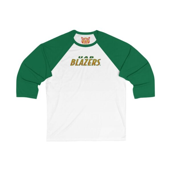 UAB Blazers Unisex 3/4 Sleeve Baseball Tee