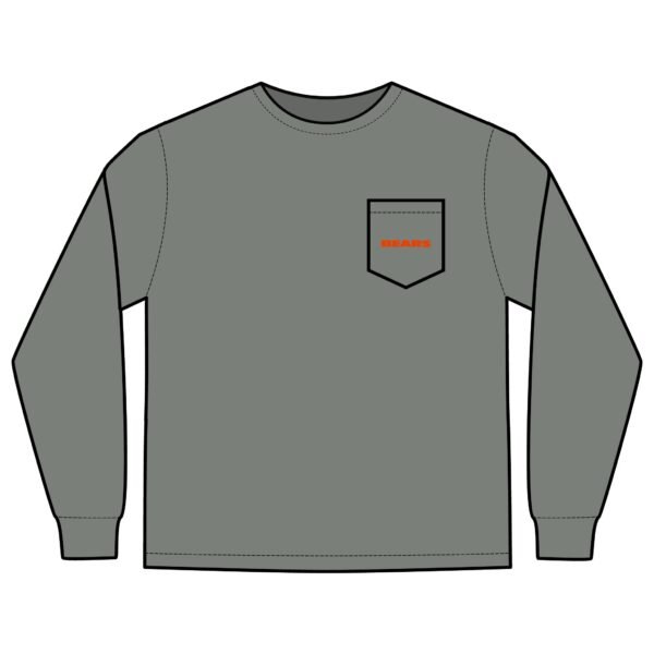 Chicago Bears Unisex Long Sleeve Pocket T-Shirt - Image 11