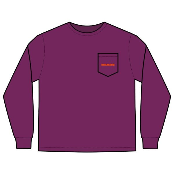 Chicago Bears Unisex Long Sleeve Pocket T-Shirt - Image 15