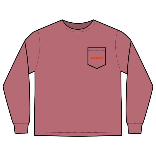 Chicago Bears Unisex Long Sleeve Pocket T-Shirt - Image 17