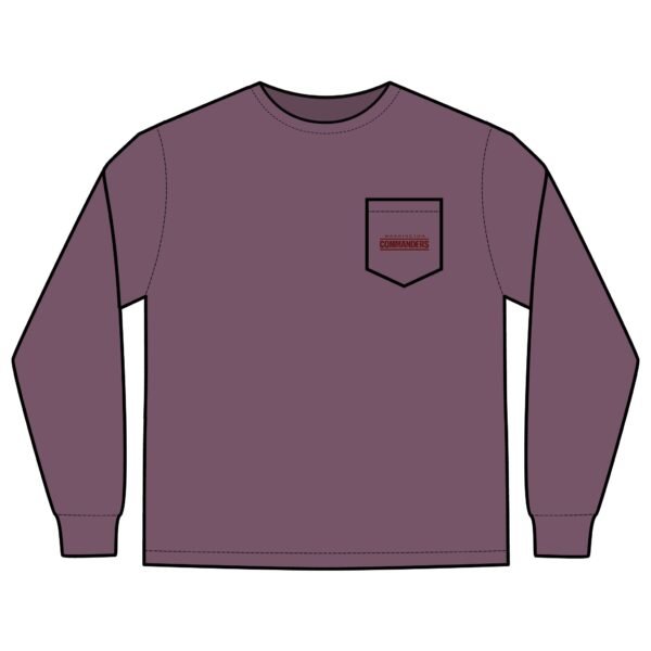 Washington Commanders Unisex Long Sleeve Pocket T-Shirt - Image 7