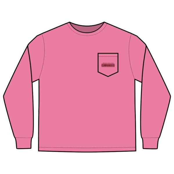Washington Commanders Unisex Long Sleeve Pocket T-Shirt - Image 15
