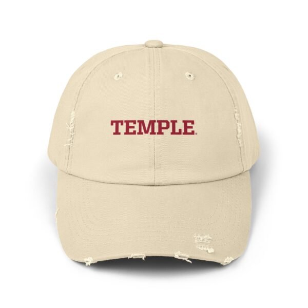 Temple Owls Unisex Distressed Cap