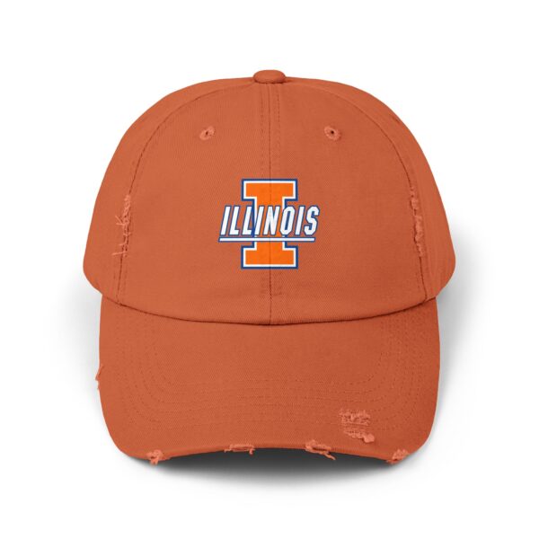 Illinois Fighting Illini Unisex Distressed Cap - Image 5