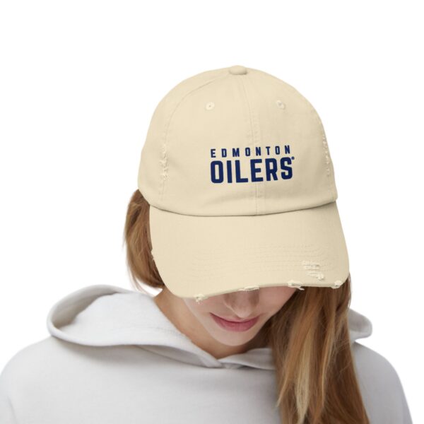 Edmonton Oilers Unisex Distressed Cap - Image 4