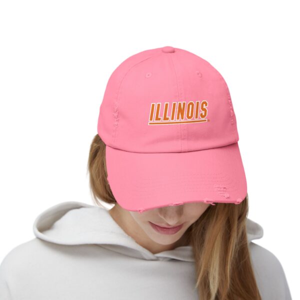 Illinois Fighting Illini Unisex Distressed Cap - Image 20