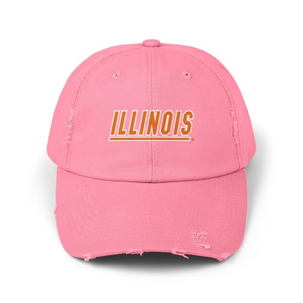 Illinois Fighting Illini Unisex Distressed Cap - Image 17