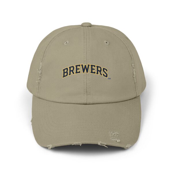 Milwaukee Brewers Unisex Distressed Cap - Image 9