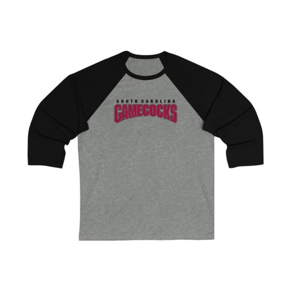 South Carolina Gamecocks Unisex 3/4 Sleeve Baseball Tee - Image 3
