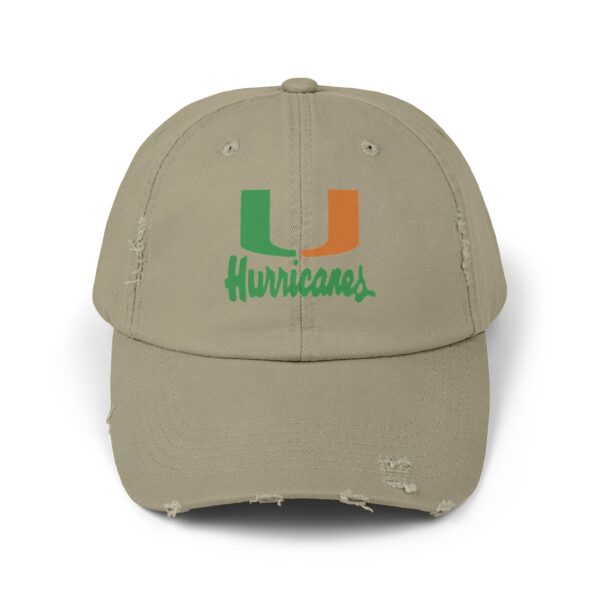 Miami Hurricanes Unisex Distressed Cap - Image 9