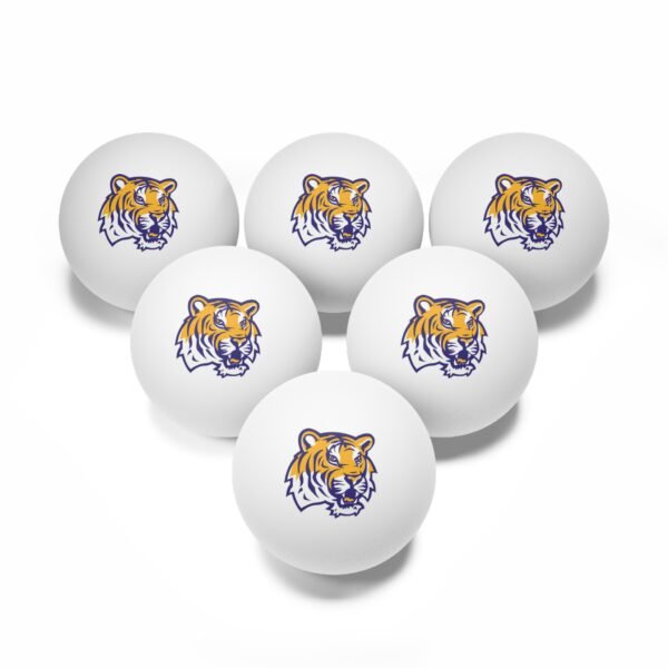 LSU Tigers Ping Pong Balls, 6 pcs - Image 2