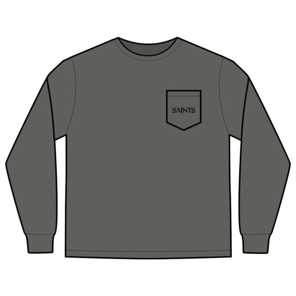 New Orleans Saints Unisex Long Sleeve Pocket T-Shirt