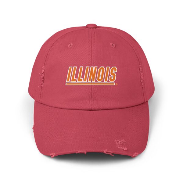 Illinois Fighting Illini Unisex Distressed Cap - Image 21