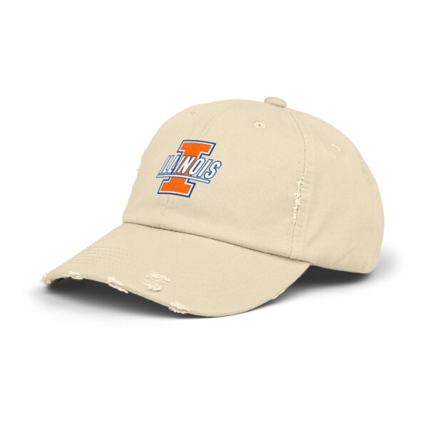 Illinois Fighting Illini Unisex Distressed Cap - Image 2